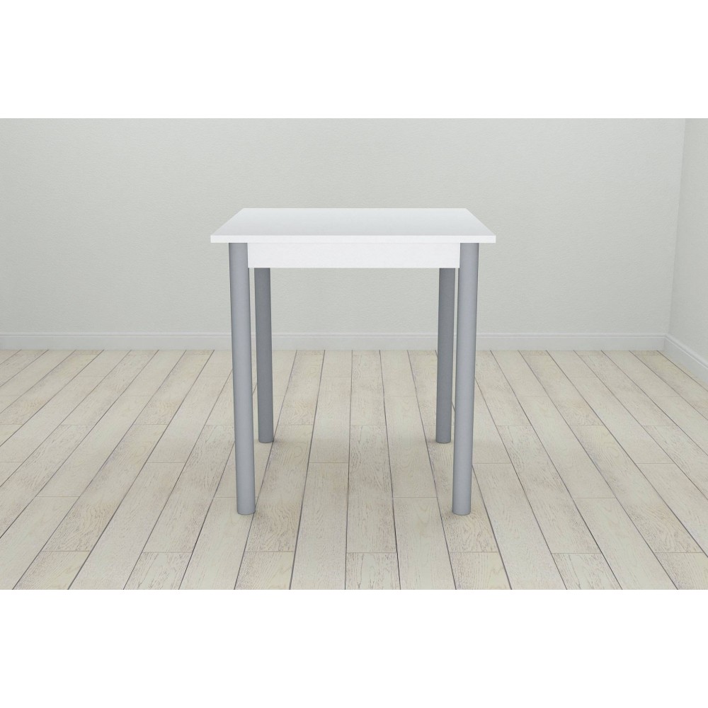 Стол кухонный Ferrum-decor Агата 75x70x70 Серый ДСП Белое 16мм (FRD-106242)