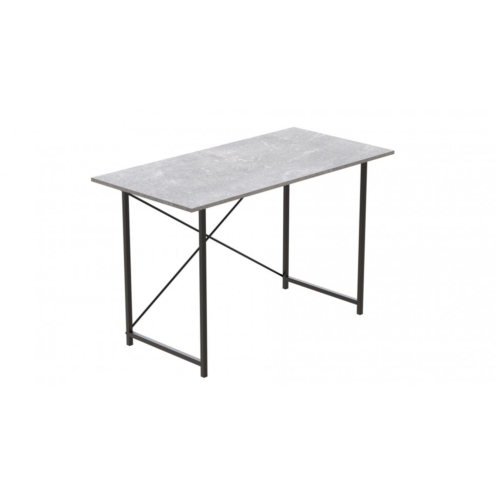 Стол письменный Line Лайт Ferrum-decor 750x1000x500 Черный металл ДСП Бетон 16 мм (FRD-104842)