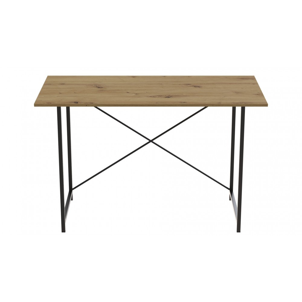 Стол письменный Line Лайт Ferrum-decor 750x1200x600 Черный металл ДСП Дуб Артизан 16 мм (FRD-104862)