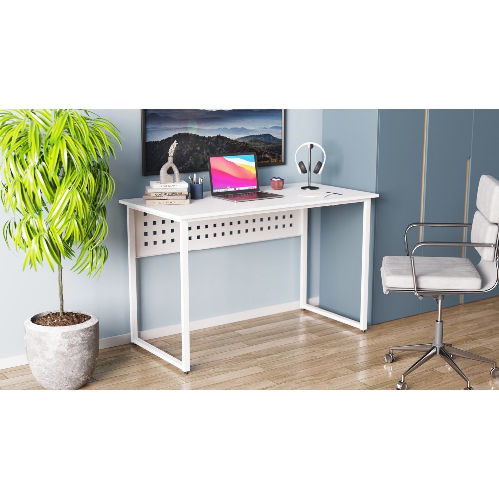 Письменный стол Ferrum-decor Майк 75x140x70 белый ДСП Белое 16мм (FRD-101347)