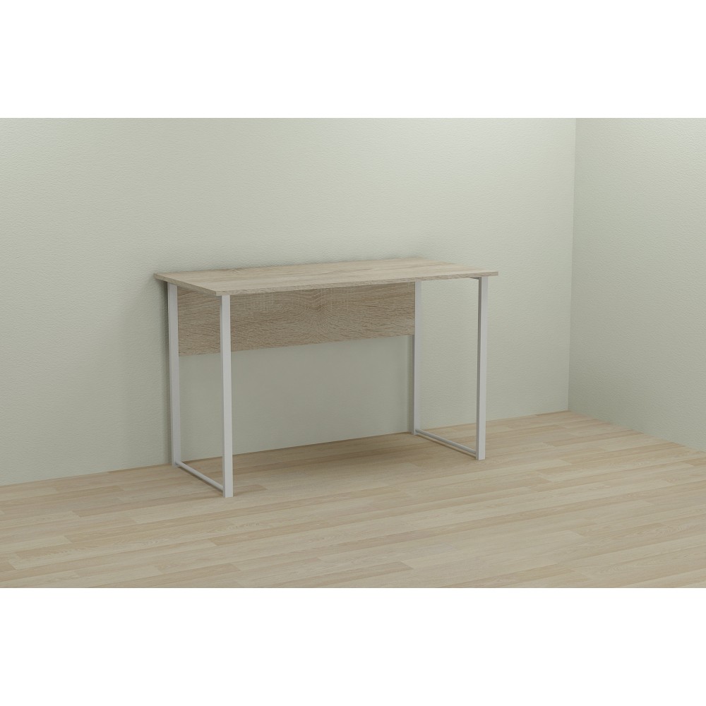 Письменный стол Ferrum-decor Курт 75x120x60 белый ДСП Дуб Сонома 16мм (FRD-102207)