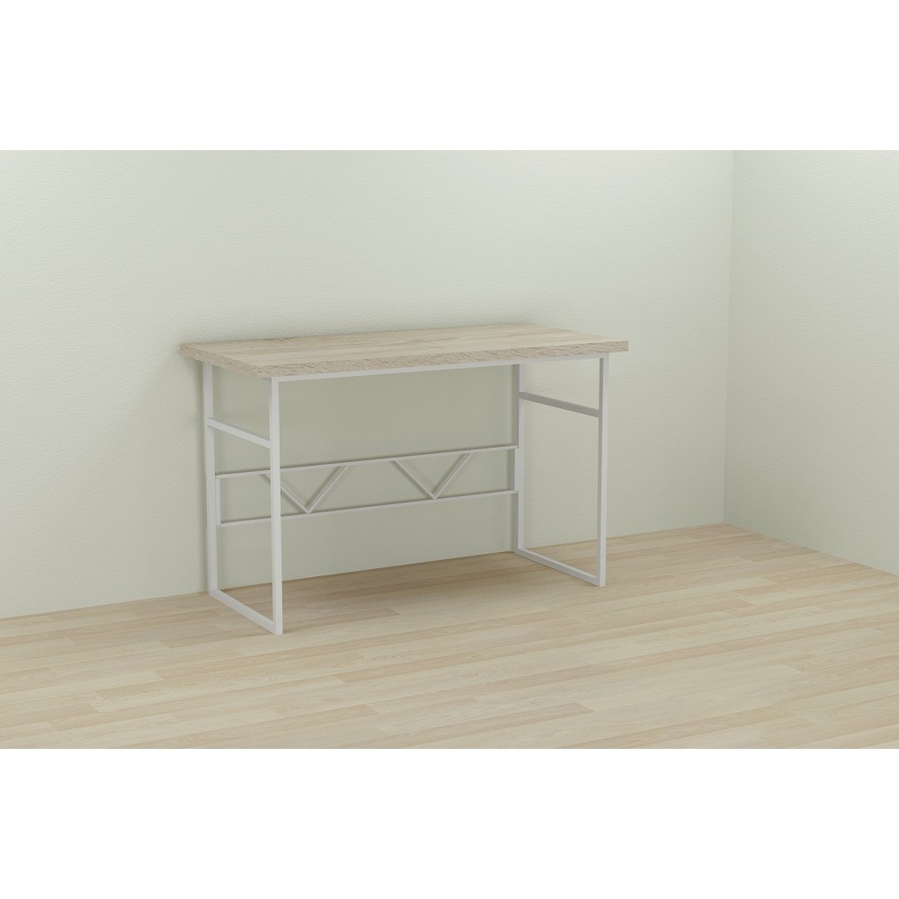 Письменный стол Ferrum-decor Раян 76x120x70 белый ДСП Дуб Сонома 32мм (FRD-101167)