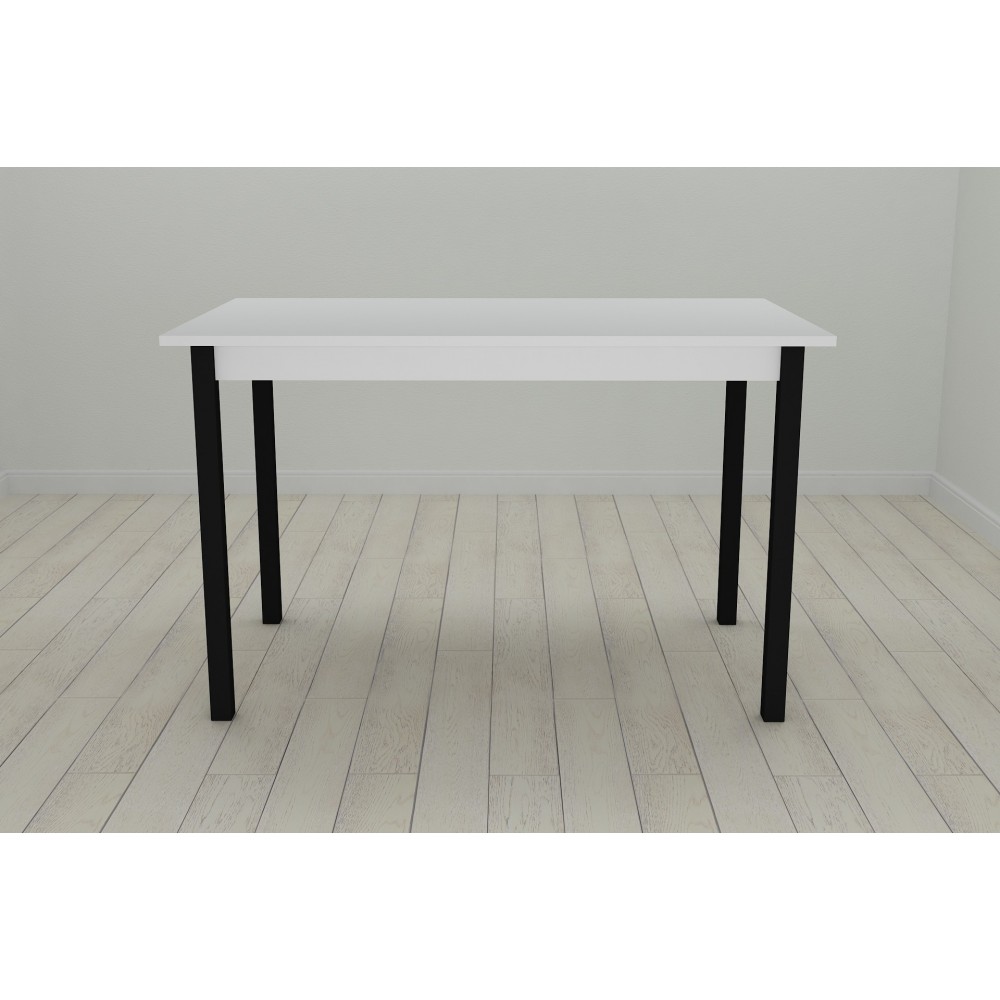 Стол кухонный Ferrum-decor Марио 75x120x80 Черный ДСП Белое 16мм (FRD-106196)