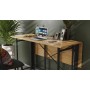 Стол-книжка трансформер Орион 3 Ferrum-decor 750x1150x880 Черный металл ДСП Дуб Артизан 16 мм (FRD-105086)