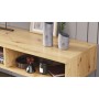 Тумба под ТВ Невада Ferrum-decor 45x100x38 Черный металл ДСП Дуб Артизан 16 мм (FRD-106726)