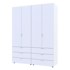 Комплект шкафов для одежды Doros Гелар (2 шт.) 155х49,5х203,4 см Белый (DRS-011104)