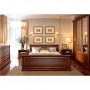 Кровать двуспальная (без основания под матрас) Гербор Соната 160 160x200 см Каштан (GRB-1195)