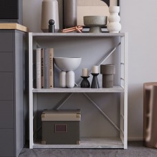 Етажерка 3/60 Ferrum-decor Серії Конект 75x60x28 білий ДСП Бетон 16мм (FRD-104262)
