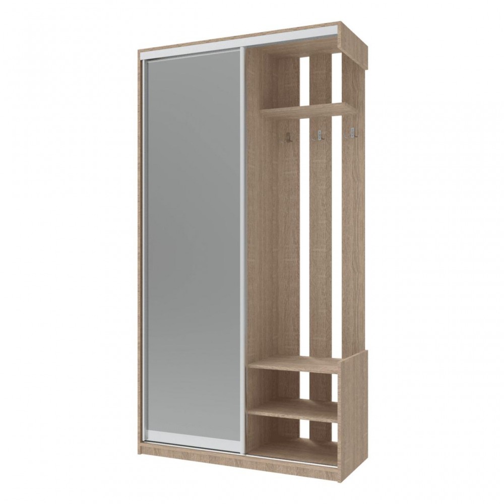 Прихожая с зеркалом Doros City One Door 110х45х210 см Дуб cонома (DRS-011306)