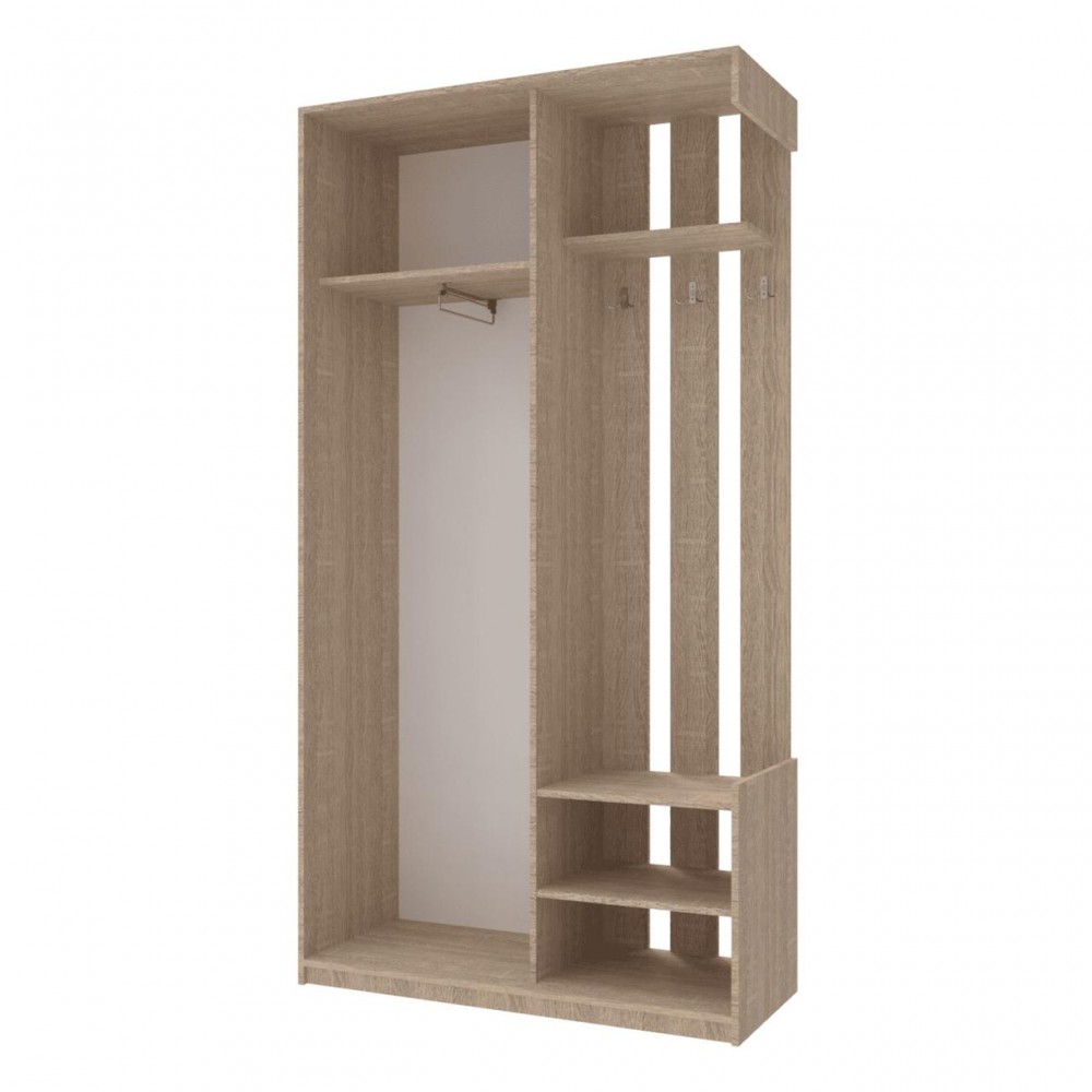 Прихожая с зеркалом Doros City One Door 110х45х210 см Дуб cонома (DRS-011306)