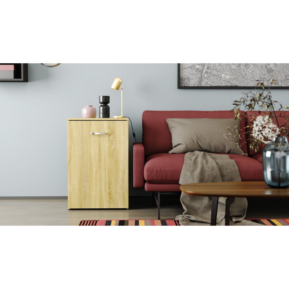 Стол-тумба трансформер Смарт 1/2 Ferrum-decor 750x1450x600 ДСП Дуб Сонома 16 мм (FRD-105077)