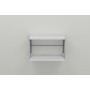 Полка настенная Ferrum-decor Букин 330x700x240 металл Серый ДСП Белое 16 мм (FRD-102898)