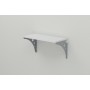 Полка настенная Ferrum-decor Ханди 2 240x500x240 металл Серый ДСП Белое 16 мм (FRD-102568)