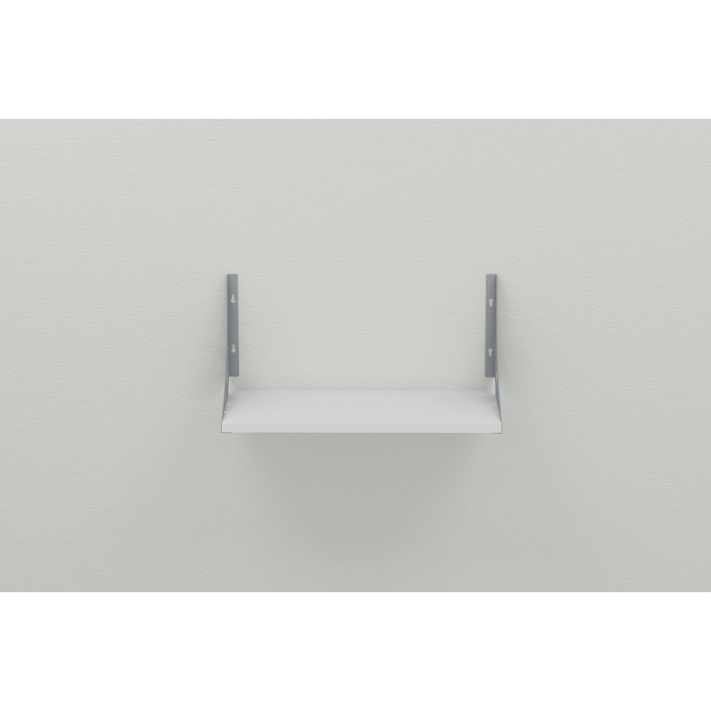 Полка настенная Ferrum-decor Ханди 2 240x500x240 металл Серый ДСП Белое 16 мм (FRD-102568)