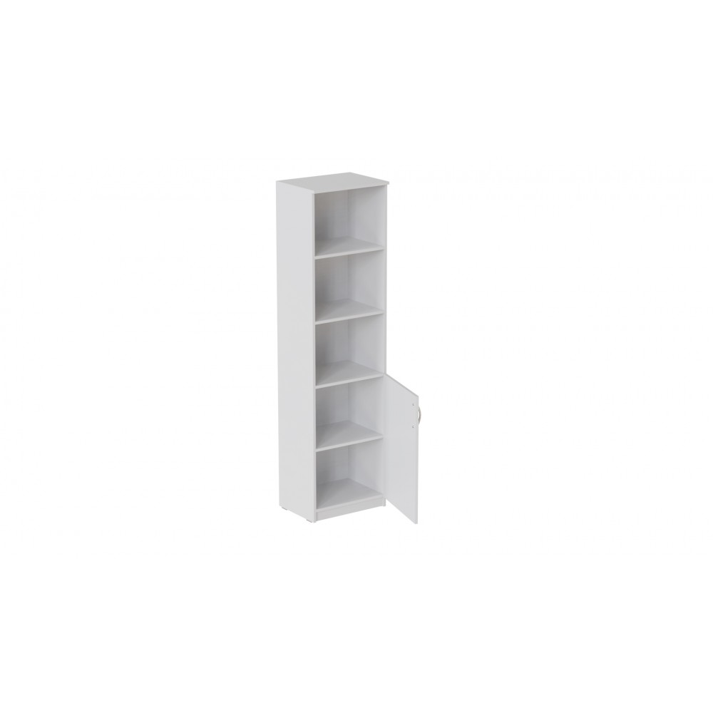 Пенал Анжело Ferrum-decor на 4 полки с 1 дверью 1900x500x380 ДСП Белое 16 мм (FRD-104948)