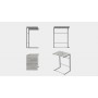 Столик приставной Терри Ferrum-decor 650x440x330 Серый металл ДСП Бетон 16 мм (FRD-104668)
