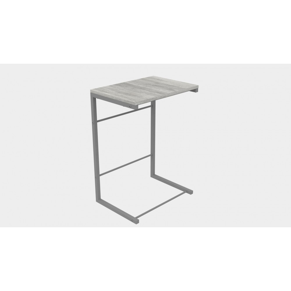 Столик приставной Терри Ferrum-decor 650x440x330 Серый металл ДСП Бетон 16 мм (FRD-104668)