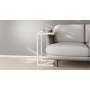Столик приставний Террі Ferrum-decor 650x440x330 Білий метал ДСП Дуб Сонома 16 мм (FRD-104658)