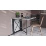 Стіл-книга трансформер Оріон 2 Ferrum-decor 750x1520x730 Чорний метал ДСП Бетон 16 мм (FRD-104589)