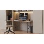 Стол письменный Line Тайм Ferrum-decor 750x1200x500 Черный металл ДСП Дуб Сан-Марино 16 мм (FRD-104879)