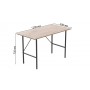Стол письменный Line Тайм Ferrum-decor 750x1200x500 Черный металл ДСП Дуб Сан-Марино 16 мм (FRD-104879)