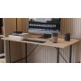 Стол письменный Line Тайм Ferrum-decor 750x1200x500 Черный металл ДСП Дуб Сан-Марино 16 мм (FRD-104879)
