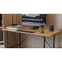 Стол письменный Line Тайм Ferrum-decor 750x1000x500 Черный металл ДСП Дуб Артизан 16 мм (FRD-104869)