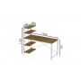 Компьютерный стол Ferrum-decor Джек 75x140x70 Белый ДСП Артизан (FRD-105410)