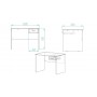 Стол компьютерный Бад Ferrum-decor 750x1200x700 ДСП Бетон 16 мм (FRD-104781)