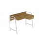 Письменный стол Ferrum-decor Комфорт 750x1000x600 Белый металл ДСП Дуб Артизан 32 мм (FRD-103441)