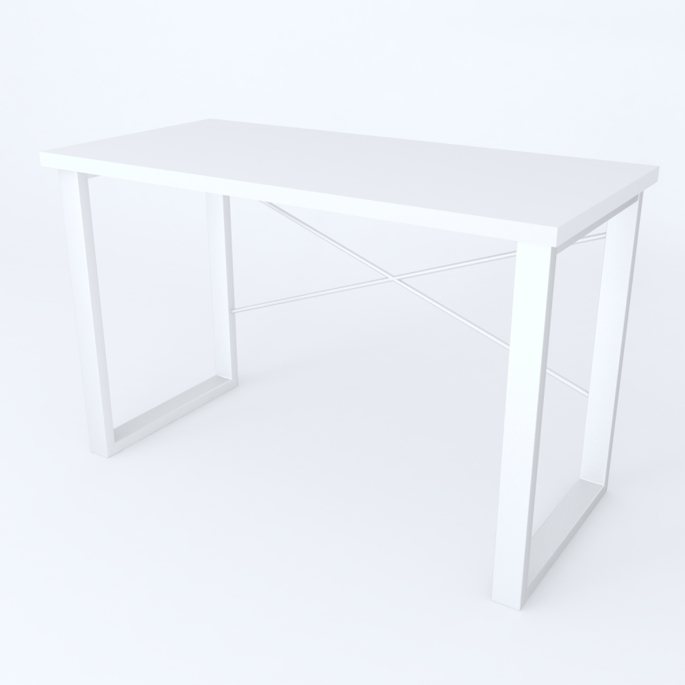 Письменный стол Ferrum-decor Драйв 750x1200x600 Белый металл ДСП Белое 32 мм (FRD-103331)