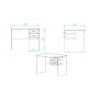 Стол компьютерный Винсент Ferrum-decor 750x1100x600 ДСП Дуб Сонома 16 мм (FRD-104791)