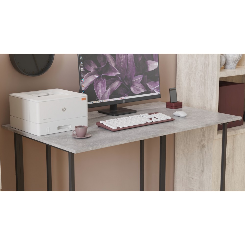 Письменный стол Ferrum-decor Ханна 75x140x60 черный ДСП Белое 16мм (FRD-103491)