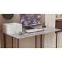 Письменный стол Ferrum-decor Ханна 75x140x60 черный ДСП Белое 16мм (FRD-103491)