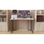 Письменный стол Ferrum-decor Ханна 75x140x70 черный ДСП Белое 16мм (FRD-103521)