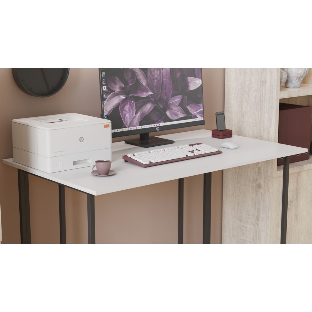 Письменный стол Ferrum-decor Ханна 75x140x70 черный ДСП Белое 16мм (FRD-103521)