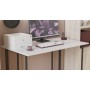 Письменный стол Ferrum-decor Ханна 75x140x70 черный ДСП Белое 16мм (FRD-103521)