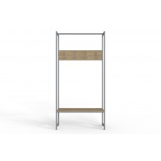 Вешалка напольная модульная Ferrum-decor Трелис 12 180x90x38 серый ДСП Дуб Сонома 16мм (FRD-104322)