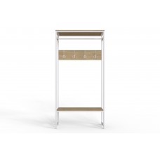 Вешалка напольная модульная Ferrum-decor Трелис 14 180x90x38 белый ДСП Дуб Сонома 16мм (FRD-104352)