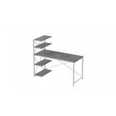 Компьютерный стол Ferrum-decor Джек 75x120x60 Белый ДСП Бетон (FRD-104392)
