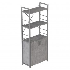 Етажерка 3/60 Ferrum-decor Серії Конект із тумбою 144x60x28 Сірий ДСП Бетон (FRD-104462)
