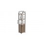 Этажерка 3/34 Ferrum-decor Серии Конект с тумбой 144x34x28 Черный ДСП Сан-Марино (FRD-104422)