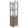 Этажерка 3/34 Ferrum-decor Серии Конект с тумбой 144x34x28 Черный ДСП Сан-Марино (FRD-104422)