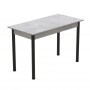Стол кухонный Ferrum-decor Бенита 75x120x80 Черный ДСП Бетон 16мм (FRD-105572)
