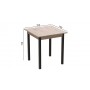 Стол кухонный Ferrum-decor Диего 75x70x70 Черный ДСП Сан-Марино 16мм (FRD-105652)
