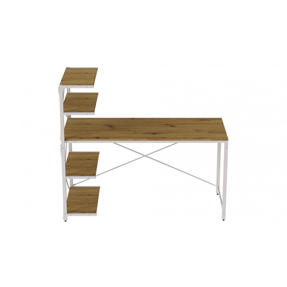 Компьютерный стол Ferrum-decor Джек 75x140x60 Белый ДСП Артизан (FRD-104412)