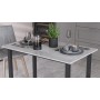 Стол универсальный Knap Ferrum-decor 750x1200x600 Черный металл ДСП Бетон 16 мм (FRD-106352)
