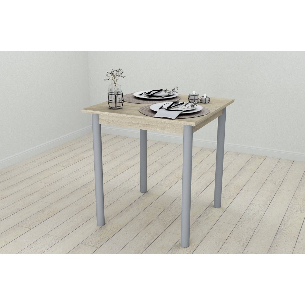 Стол кухонный Ferrum-decor Агата 75x70x70 Серый ДСП Сонома 16мм (FRD-106243)