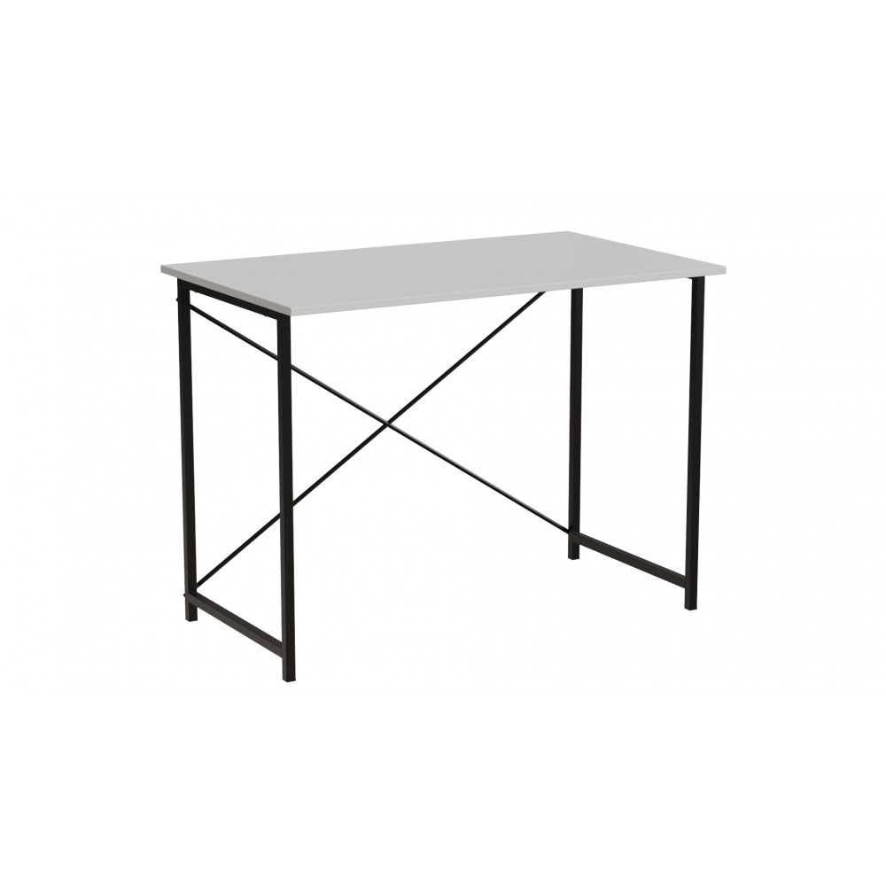 Стол письменный Line Лайт Ferrum-decor 750x1000x600 Черный металл ДСП Белое 16 мм (FRD-104843)