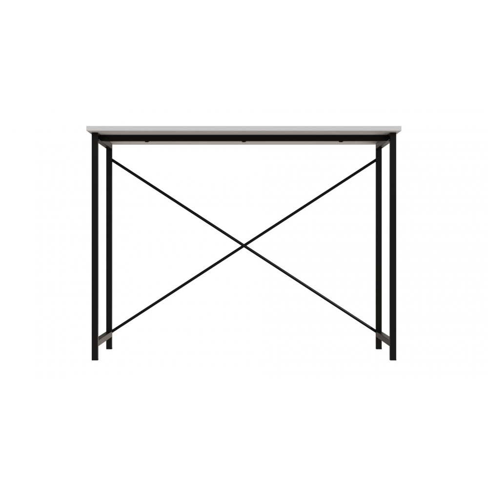 Стол письменный Line Лайт Ferrum-decor 750x1000x600 Черный металл ДСП Белое 16 мм (FRD-104843)